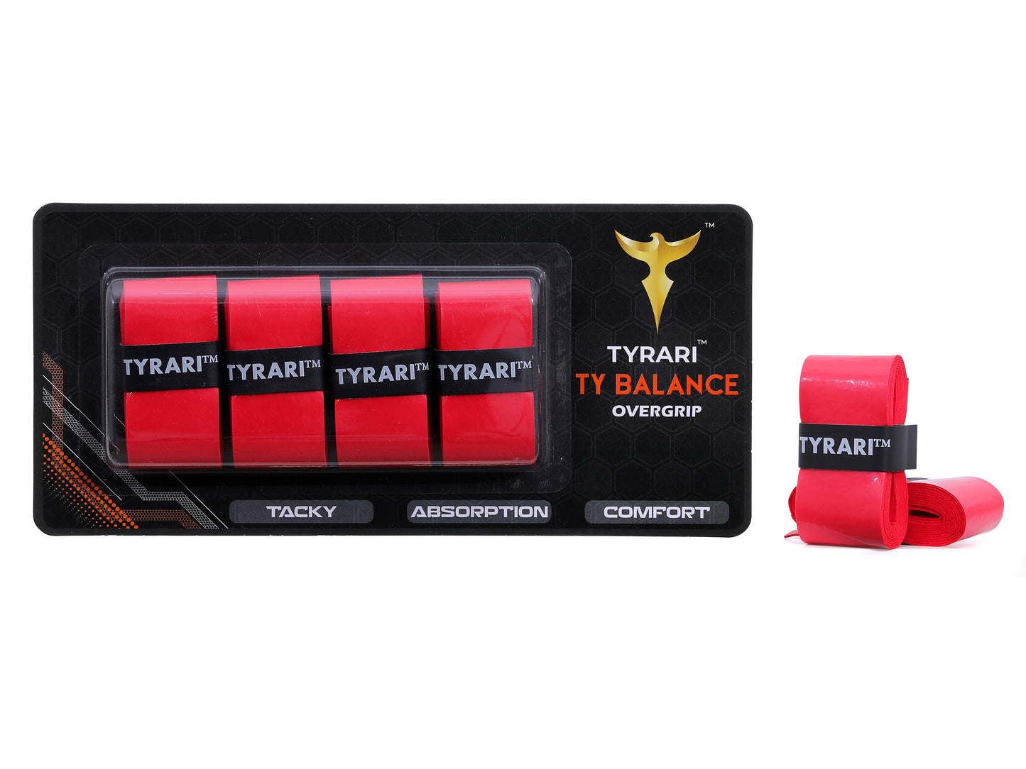 Ty Balance Overgrip 4 Pack - Tacky, Durable and Absorbant