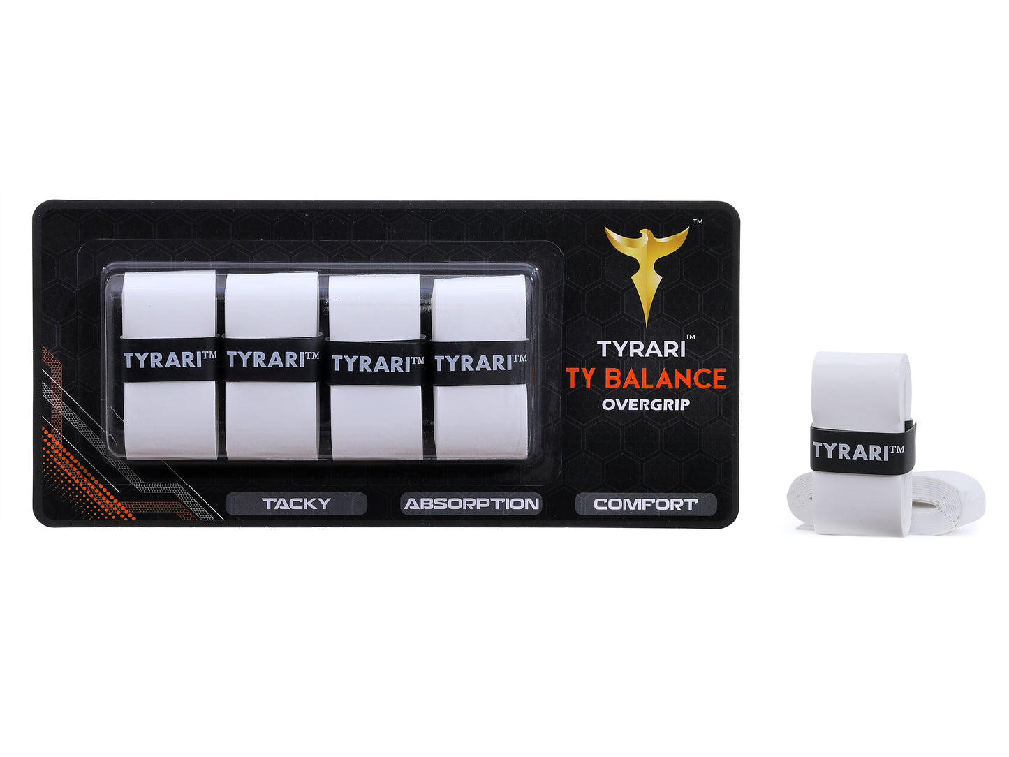 Ty Balance Overgrip 4 Pack - Tacky, Durable and Absorbant