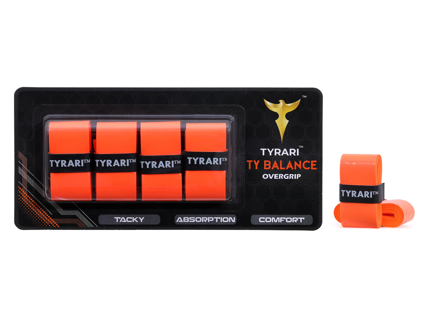 Ty Balance Overgrip 4 Pack - Tacky, Durable and Absorbant