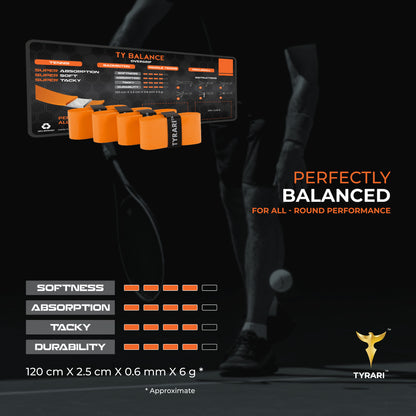 Ty Balance Overgrip 4 Pack - Tacky, Durable and Absorbant